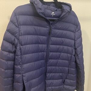 Dark Blue Puffer Jacket